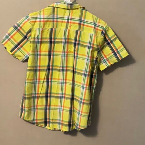 Yellow and Green Plaid Button Down Shirt - Picture 2 of 5